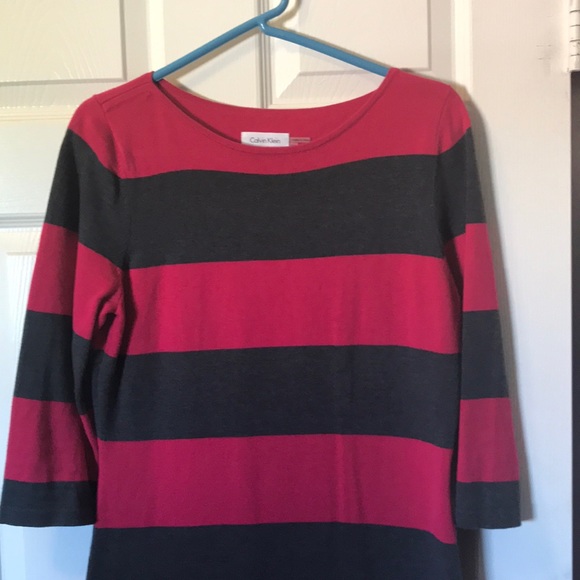 Calvin Klein striped sweater dress - Picture 2 of 3